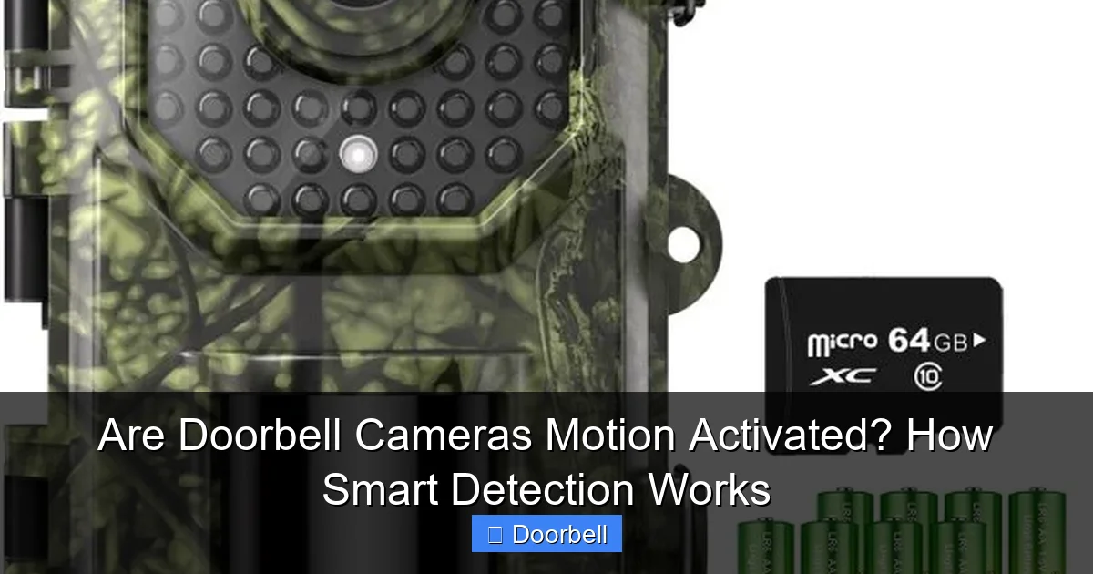 Featured image for Are Doorbell Cameras Motion Activated? How Smart Detection Works