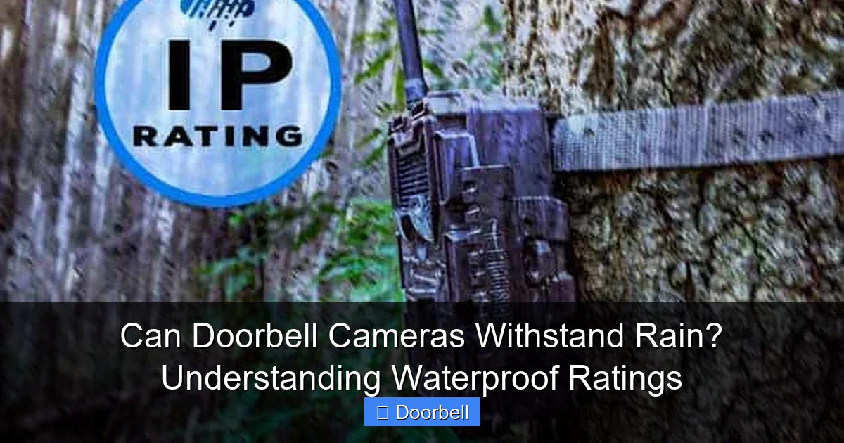 Featured image for Can Doorbell Cameras Withstand Rain? Understanding Waterproof Ratings