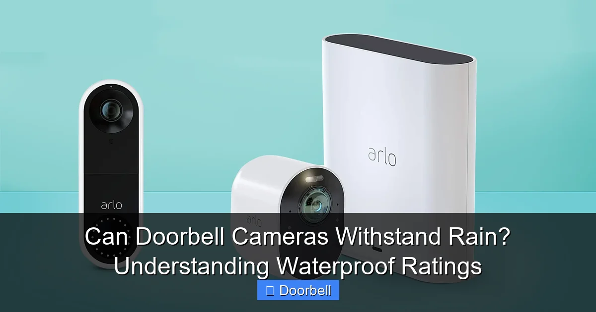 Featured image for Can Doorbell Cameras Withstand Rain? Understanding Waterproof Ratings