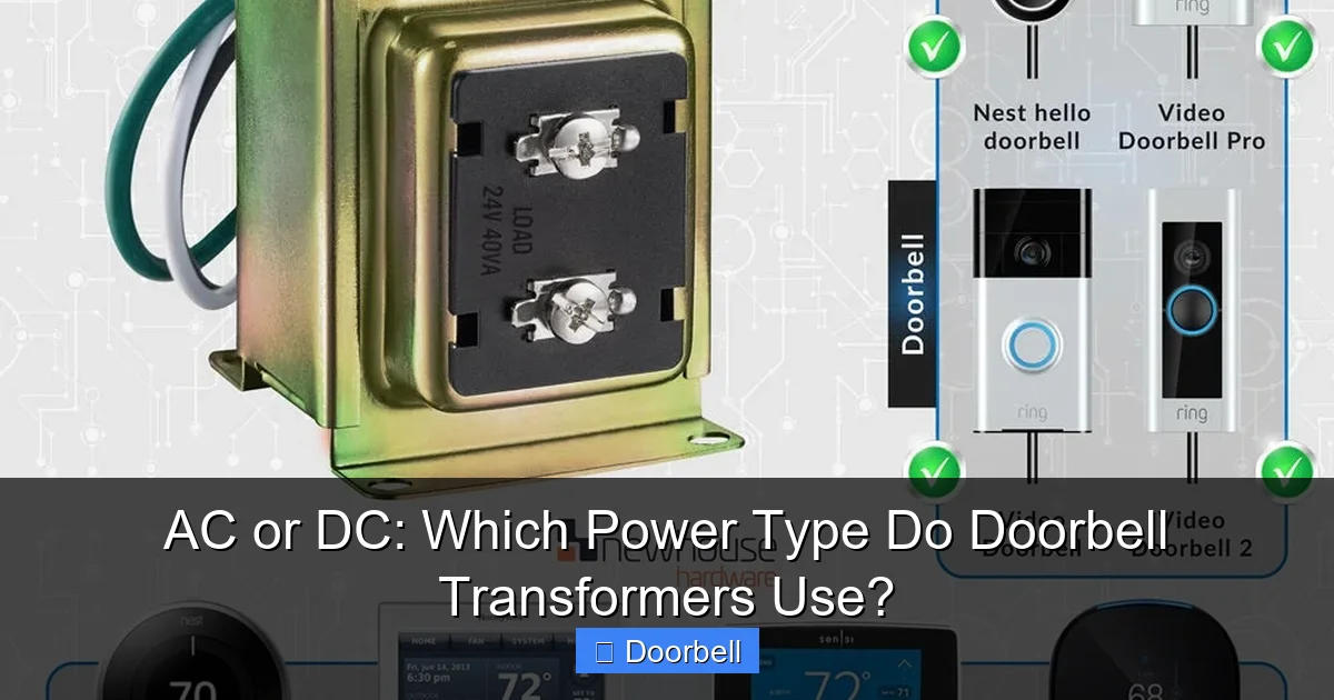 Featured image for AC or DC: Which Power Type Do Doorbell Transformers Use?