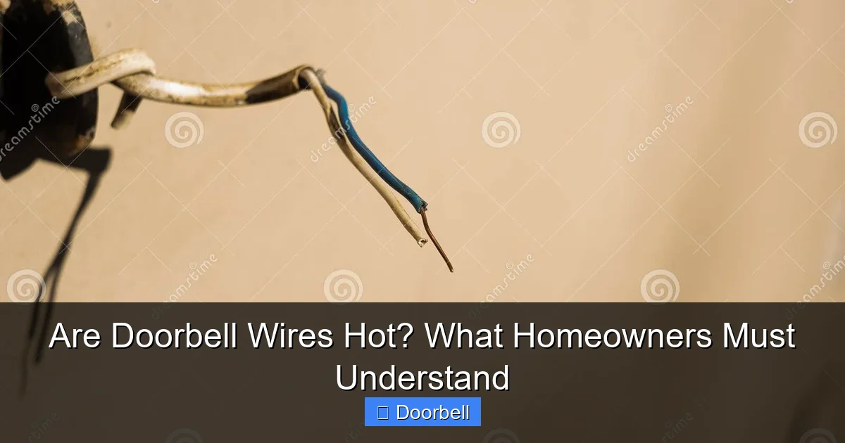 Featured image for Are Doorbell Wires Hot? What Homeowners Must Understand