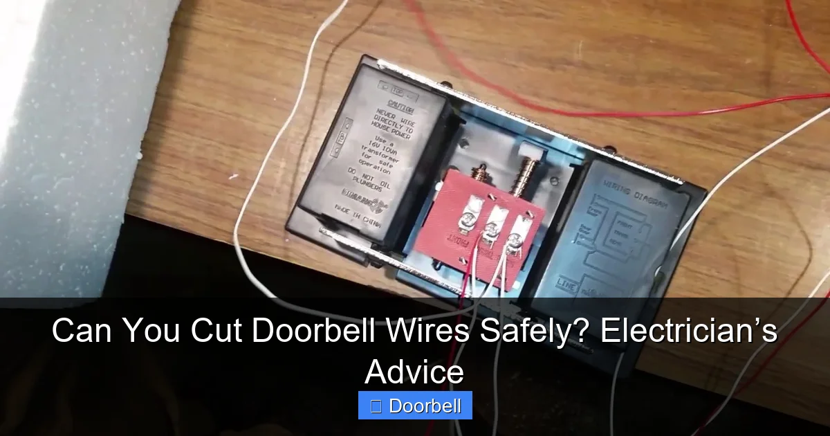 Featured image for Can You Cut Doorbell Wires Safely? Electrician’s Advice