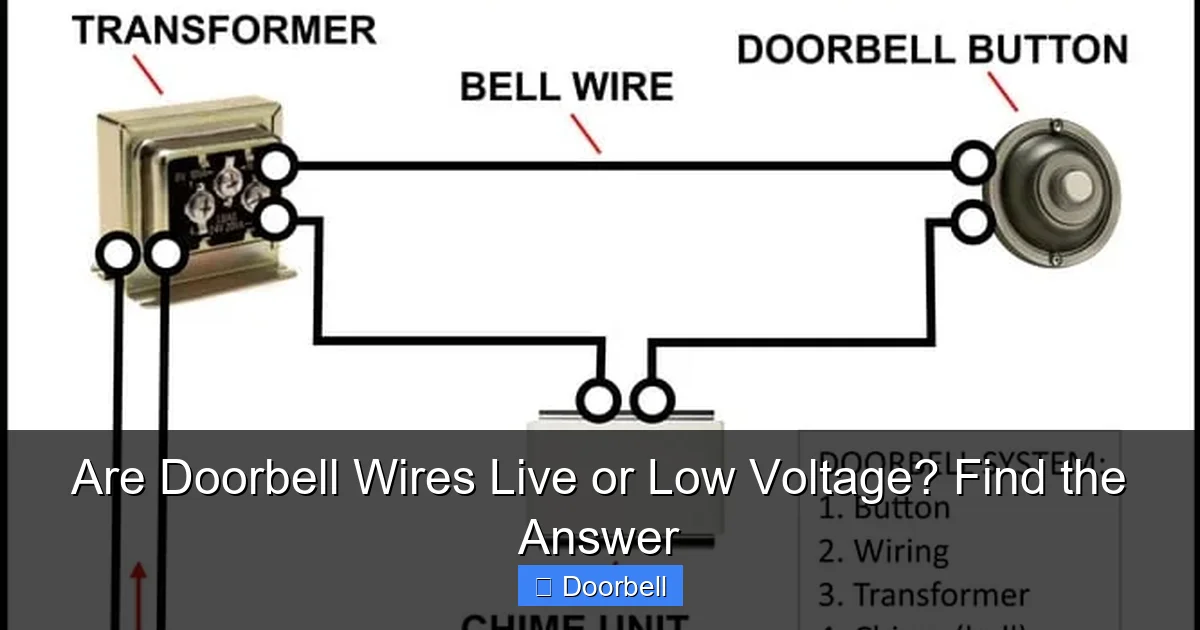 Featured image for Are Doorbell Wires Live or Low Voltage? Find the Answer