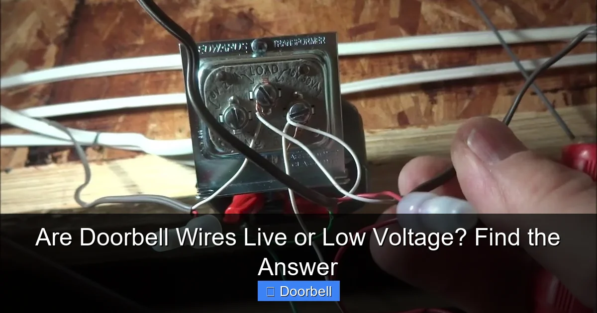 Featured image for Are Doorbell Wires Live or Low Voltage? Find the Answer