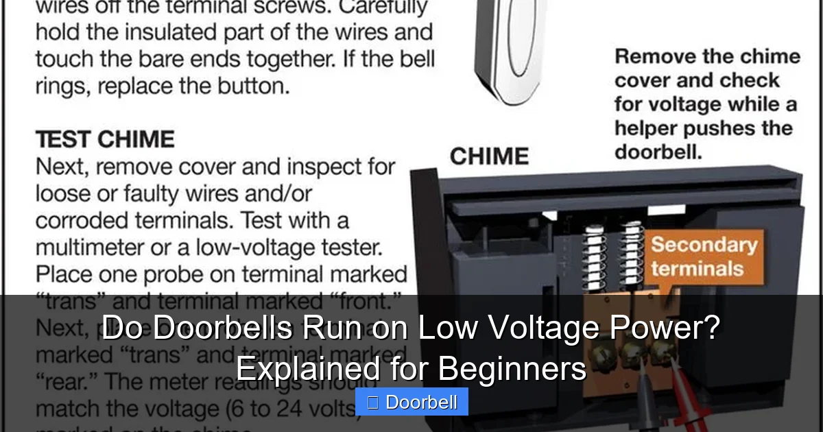 Featured image for Do Doorbells Run on Low Voltage Power? Explained for Beginners