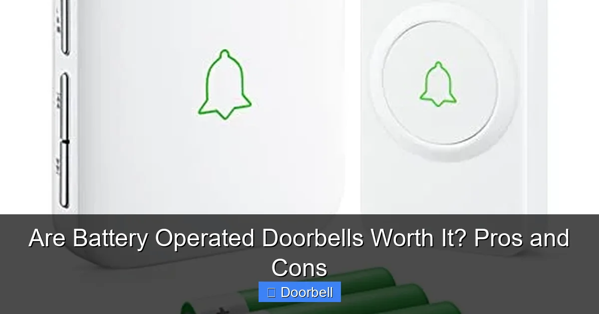 Featured image for Are Battery Operated Doorbells Worth It? Pros and Cons