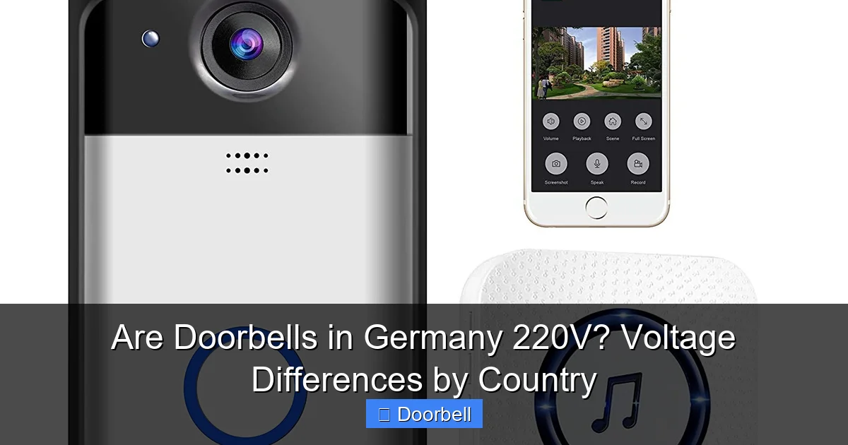 Featured image for Are Doorbells in Germany 220V? Voltage Differences by Country