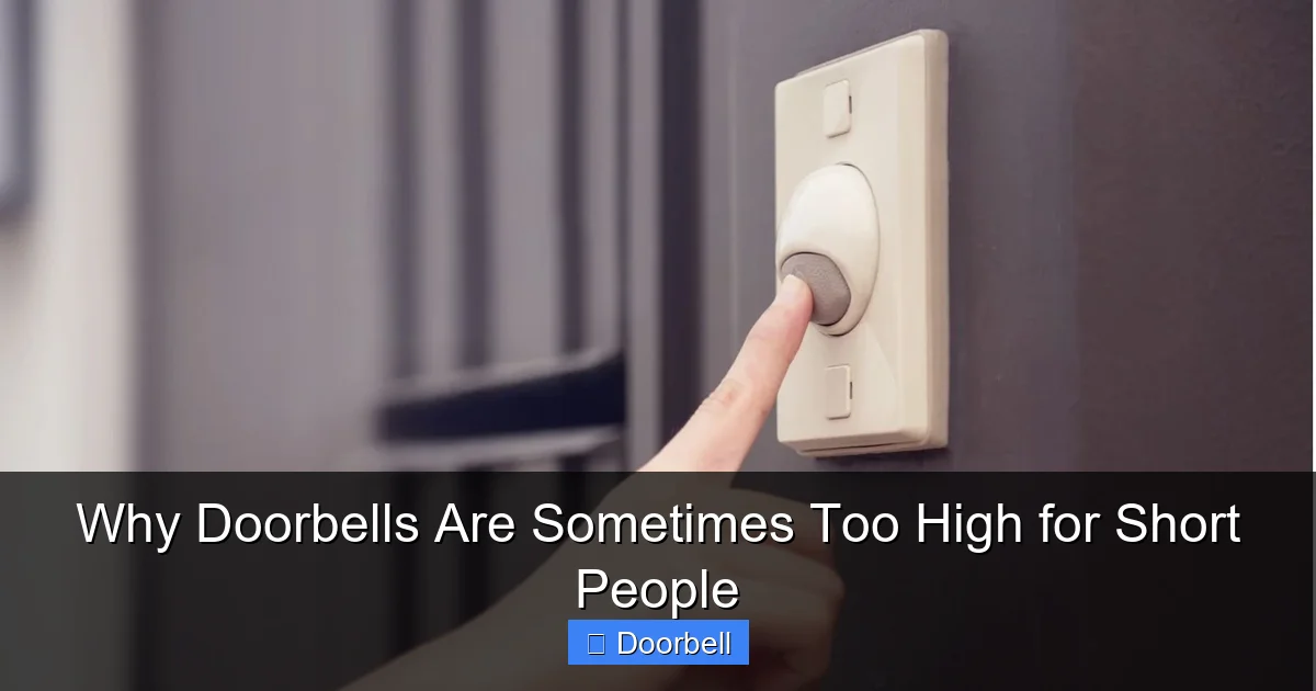 Featured image for Why Doorbells Are Sometimes Too High for Short People