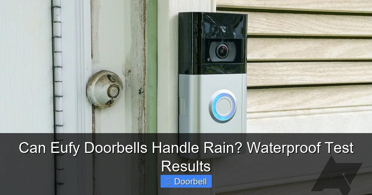 Featured image for Can Eufy Doorbells Handle Rain? Waterproof Test Results