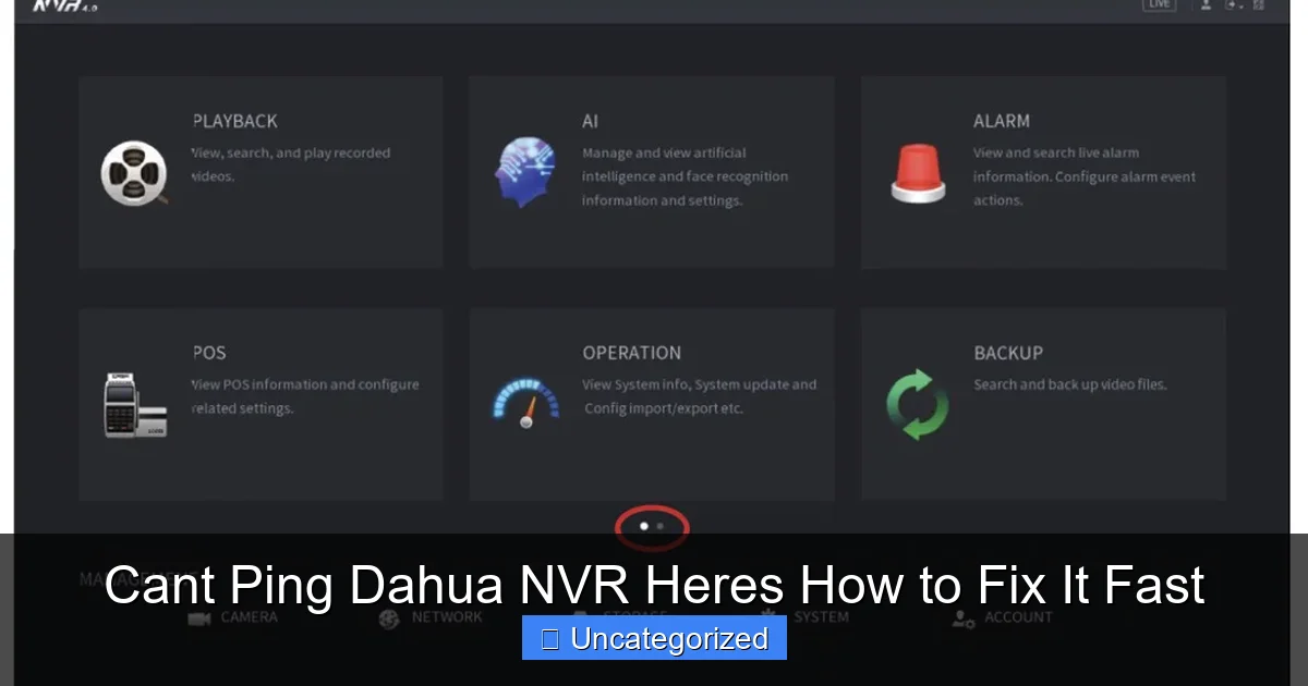 Cant Ping Dahua NVR Heres How to Fix It Fast
