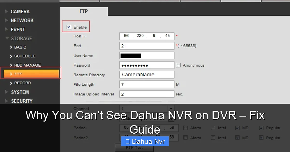 Featured image for Why You Can’t See Dahua NVR on DVR – Fix Guide