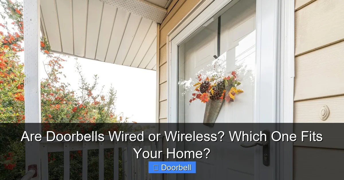 Are Doorbells Wired or Wireless? Which One Fits Your Home? - content2 visual guide