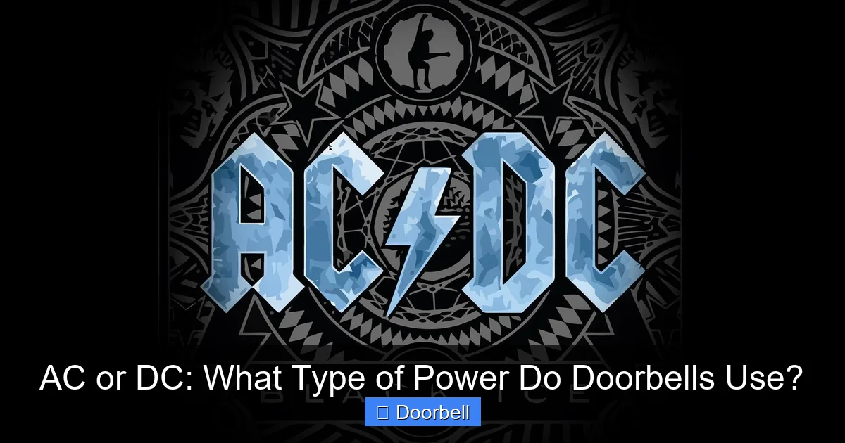 AC or DC: What Type of Power Do Doorbells Use? - content1 visual guide