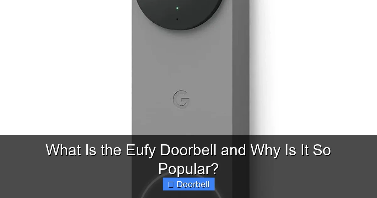 What Is the Eufy Doorbell and Why Is It So Popular? - content1 visual guide