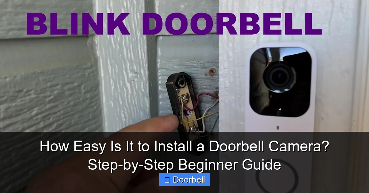 How Easy Is It to Install a Doorbell Camera? Step-by-Step Beginner Guide - content2 visual guide