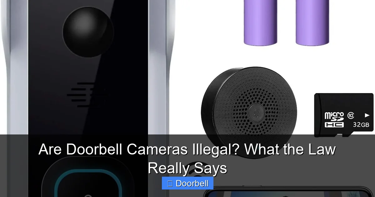 Are Doorbell Cameras Illegal? What the Law Really Says - content2 visual guide