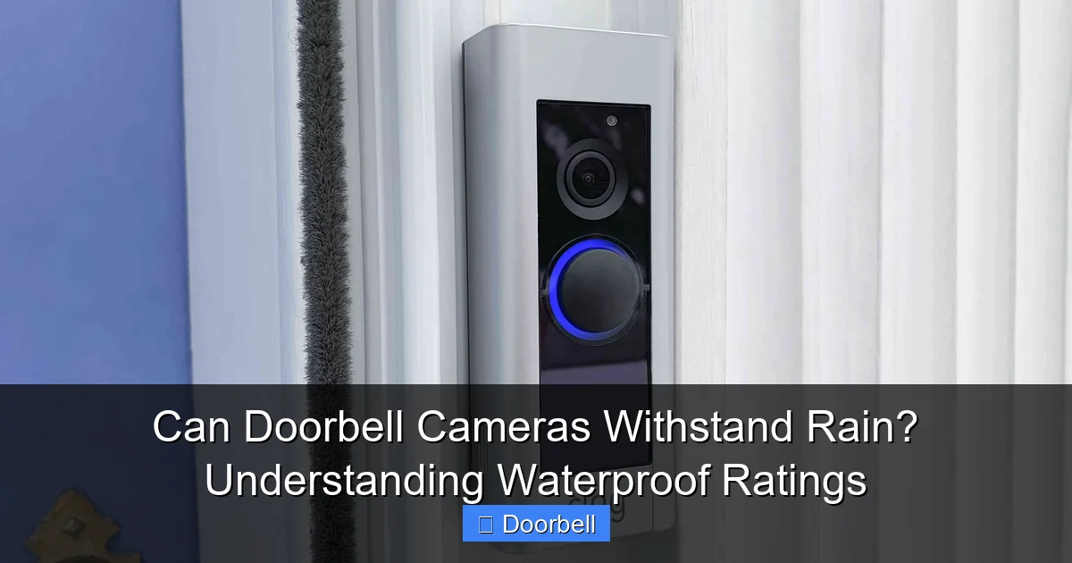 Can Doorbell Cameras Withstand Rain? Understanding Waterproof Ratings - content1 visual guide