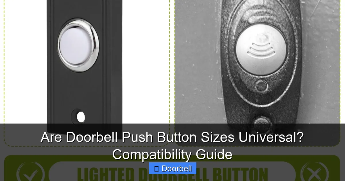 Are Doorbell Push Button Sizes Universal? Compatibility Guide - content2 visual guide