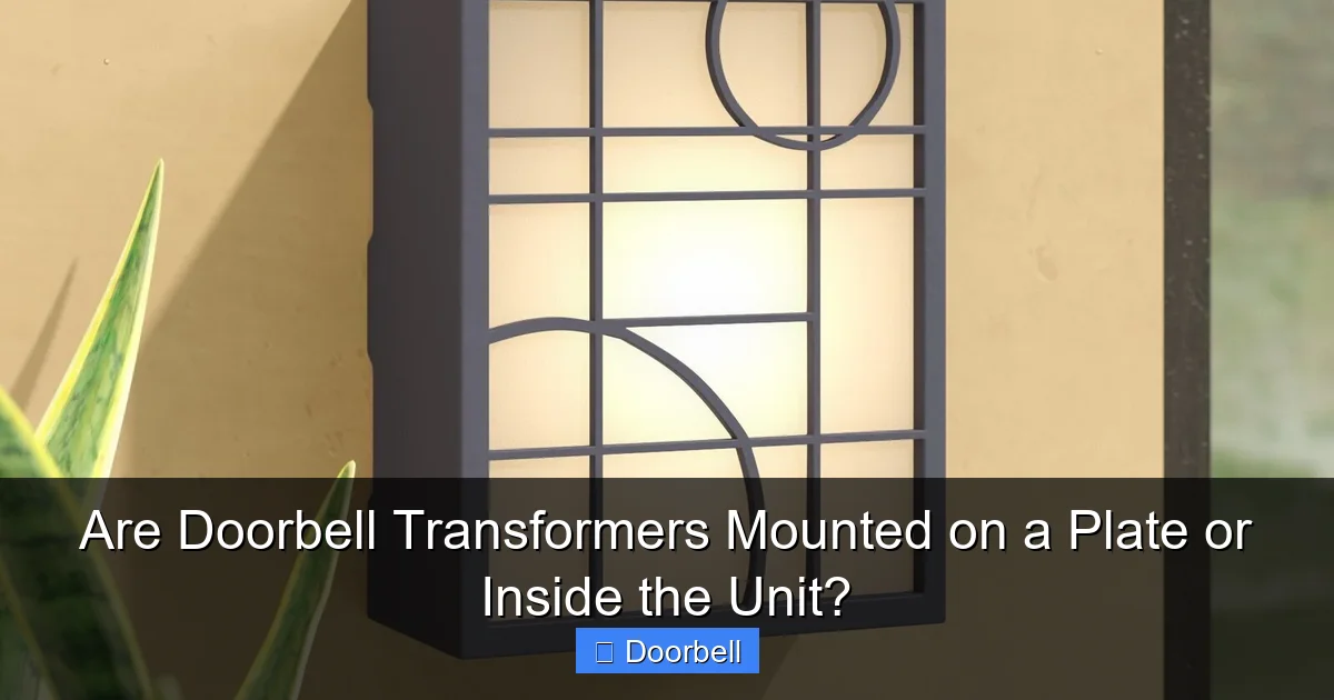 Are Doorbell Transformers Mounted on a Plate or Inside the Unit? - content2 visual guide