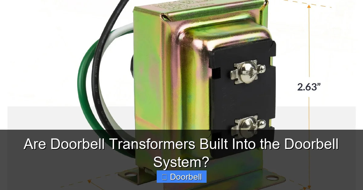 Are Doorbell Transformers Built Into the Doorbell System? - content1 visual guide