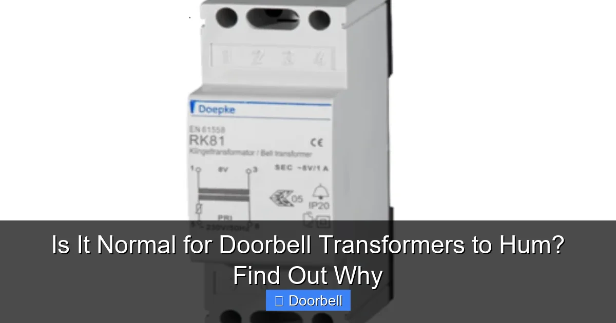 Is It Normal for Doorbell Transformers to Hum? Find Out Why - content1 visual guide