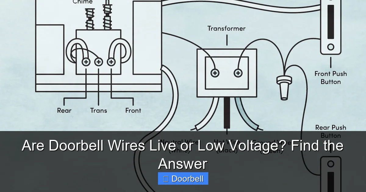 Are Doorbell Wires Live or Low Voltage? Find the Answer - content1 visual guide