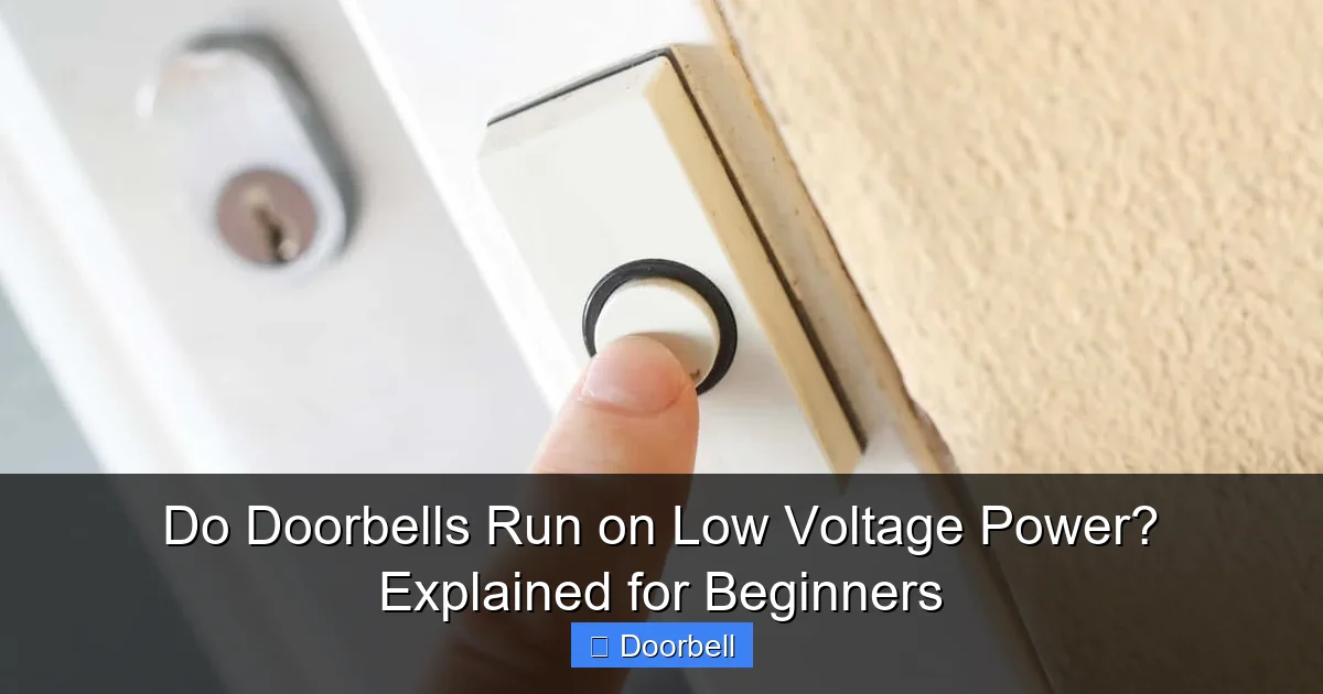 Do Doorbells Run on Low Voltage Power? Explained for Beginners - content1 visual guide