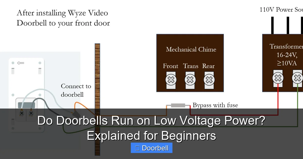 Do Doorbells Run on Low Voltage Power? Explained for Beginners - content2 visual guide