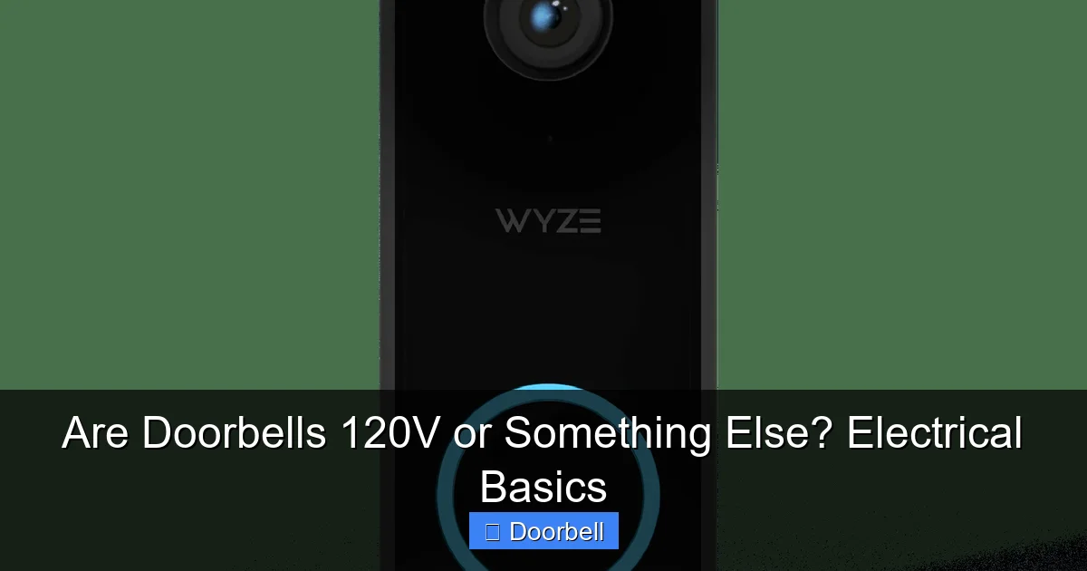 Are Doorbells 120V or Something Else? Electrical Basics - content1 visual guide