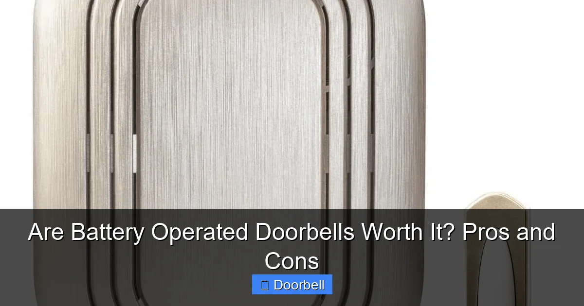 Are Battery Operated Doorbells Worth It? Pros and Cons - content1 visual guide