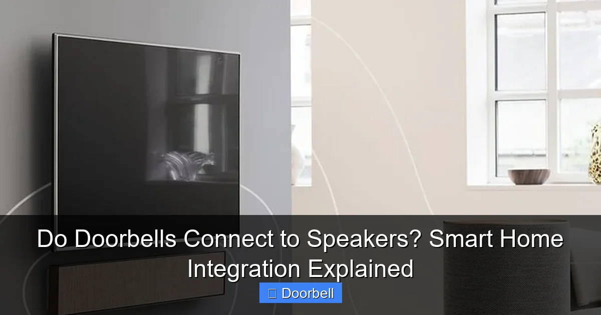 Do Doorbells Connect to Speakers? Smart Home Integration Explained - content1 visual guide