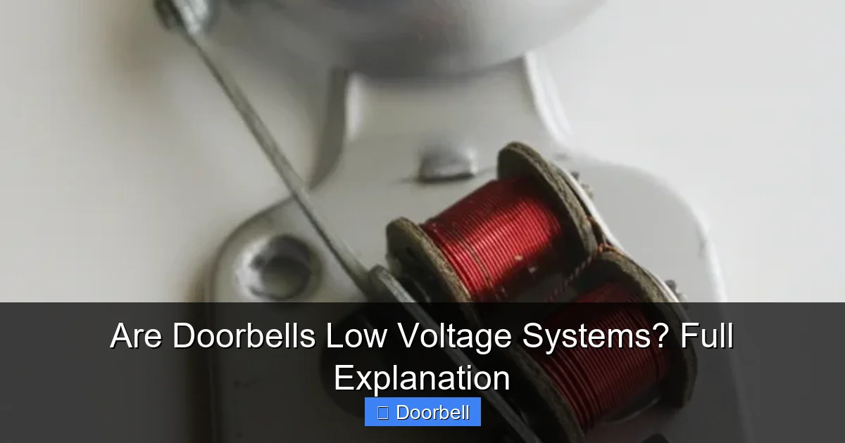 Are Doorbells Low Voltage Systems? Full Explanation - content2 visual guide