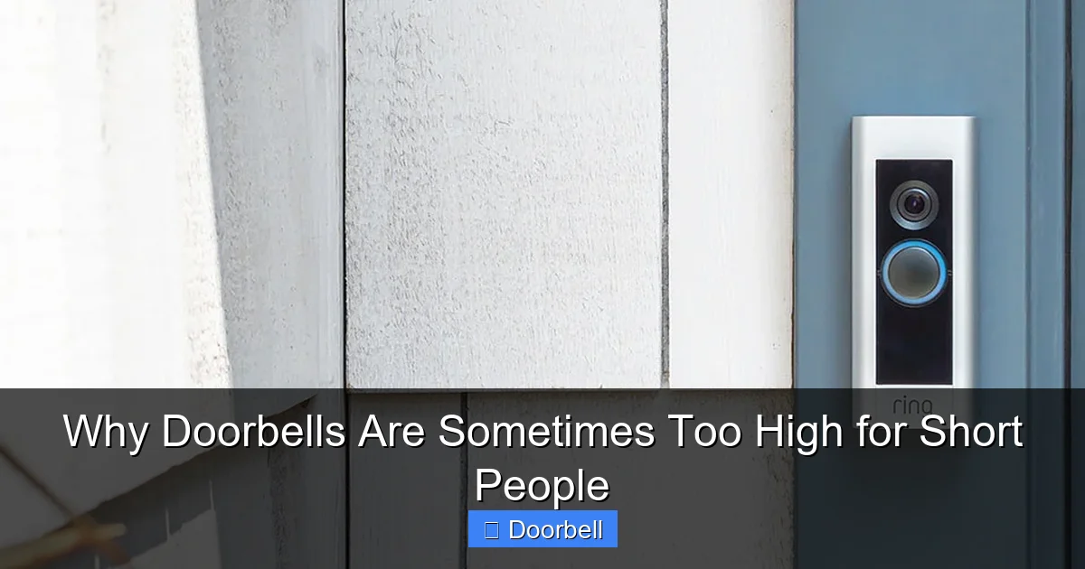 Why Doorbells Are Sometimes Too High for Short People - content2 visual guide