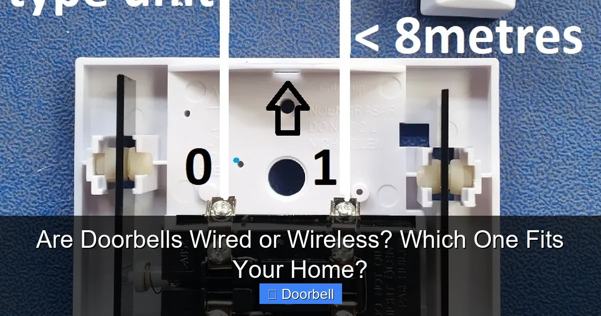 Are Doorbells Wired or Wireless? Which One Fits Your Home? - content1 visual guide
