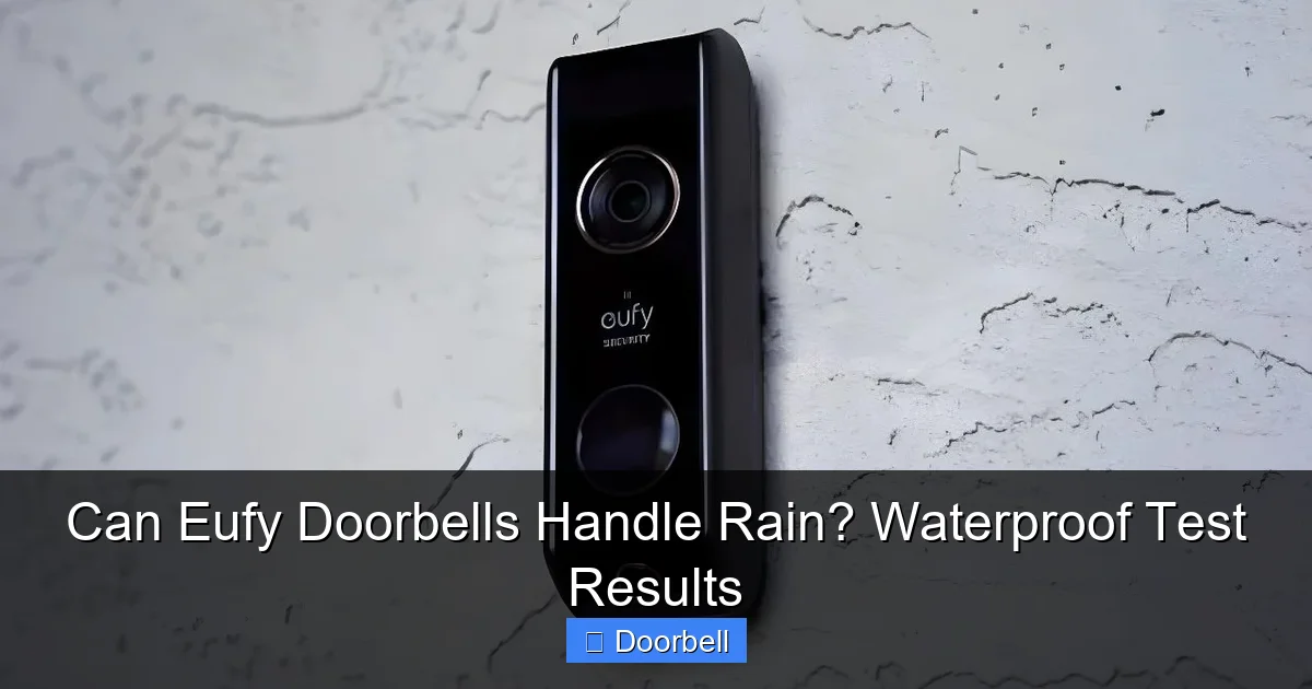 Can Eufy Doorbells Handle Rain? Waterproof Test Results - content2 visual guide