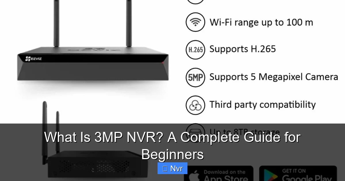 What Is 3MP NVR? A Complete Guide for Beginners - content1 visual guide