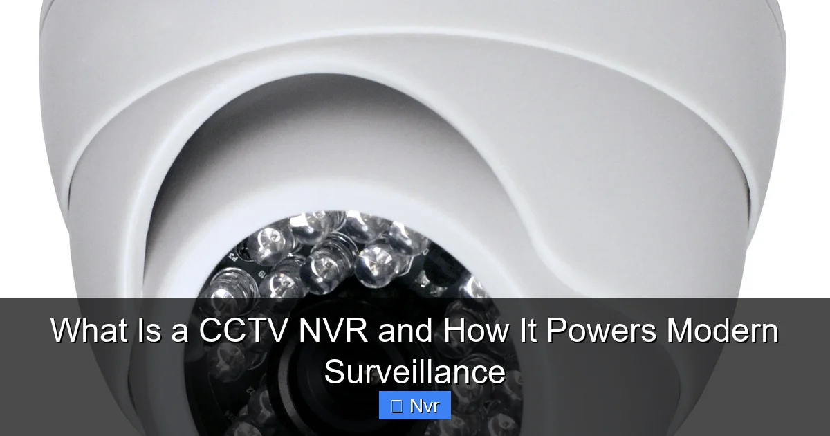 What Is a CCTV NVR and How It Powers Modern Surveillance - content1 visual guide