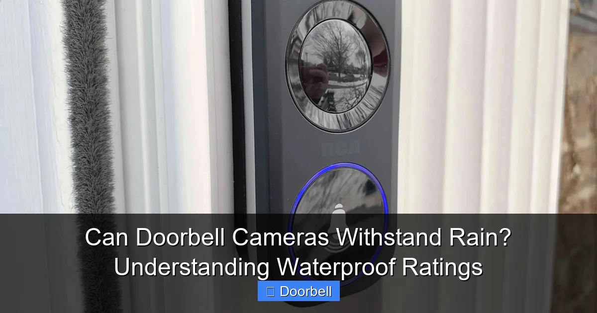 Can Doorbell Cameras Withstand Rain? Understanding Waterproof Ratings - content2 visual guide