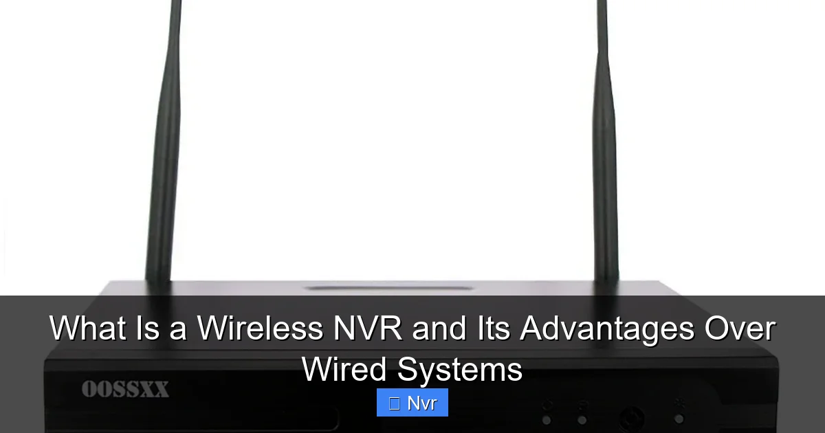 What Is a Wireless NVR and Its Advantages Over Wired Systems - content2 visual guide
