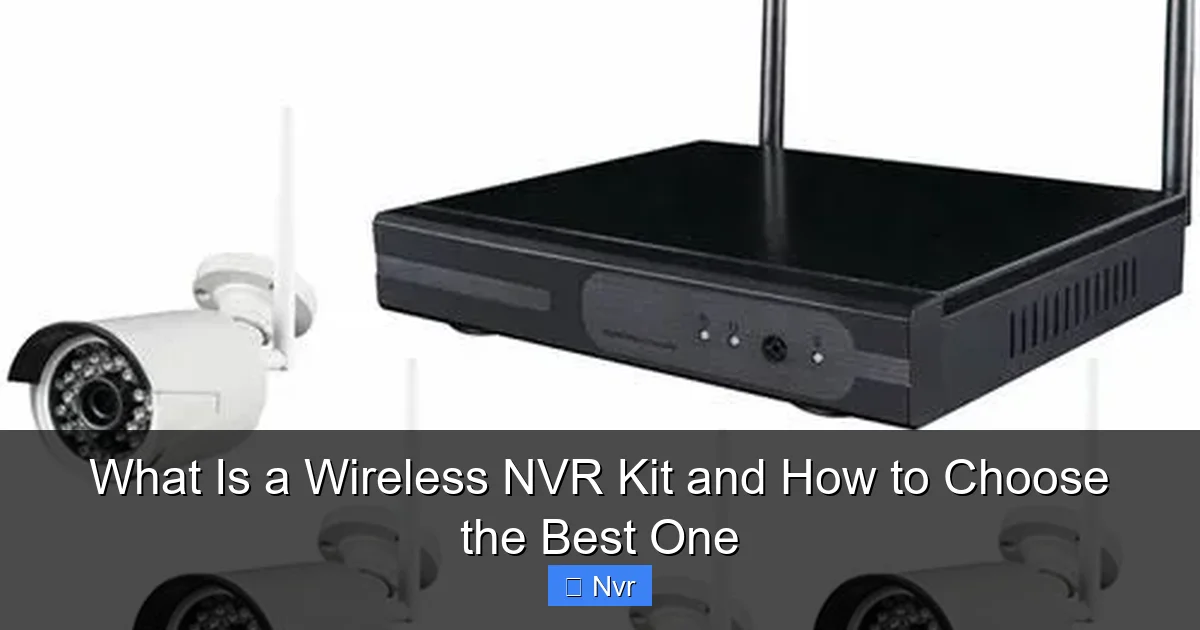 What Is a Wireless NVR Kit and How to Choose the Best One - content1 visual guide