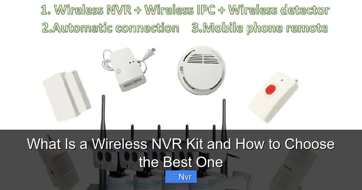 What Is a Wireless NVR Kit and How to Choose the Best One - content2 visual guide