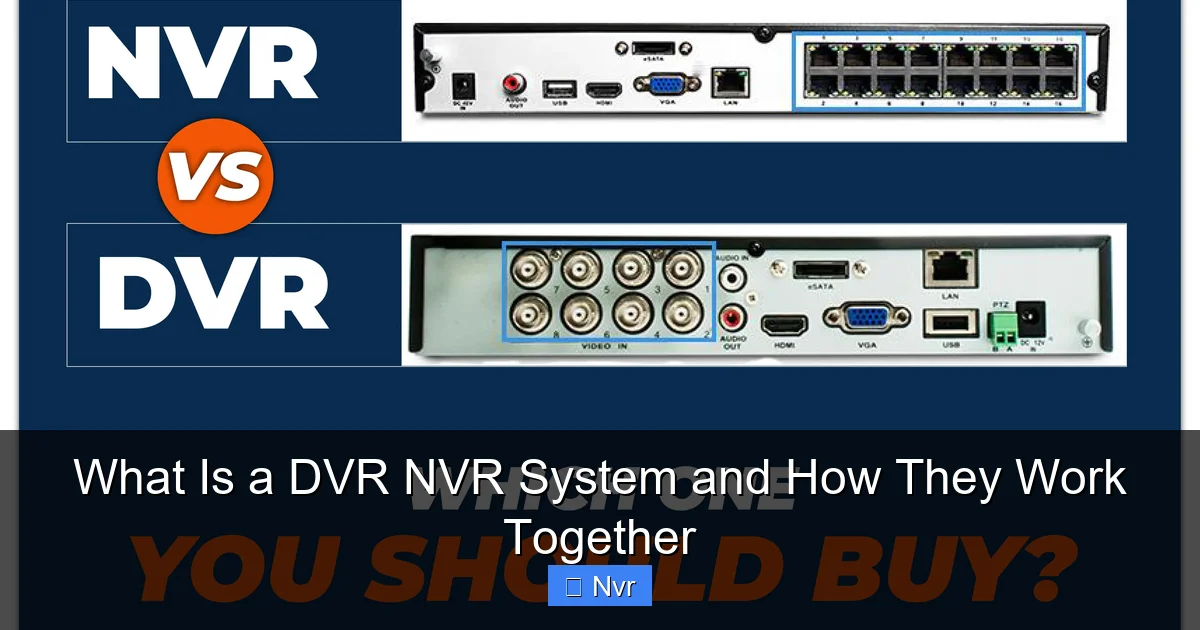What Is a DVR NVR System and How They Work Together - content1 visual guide