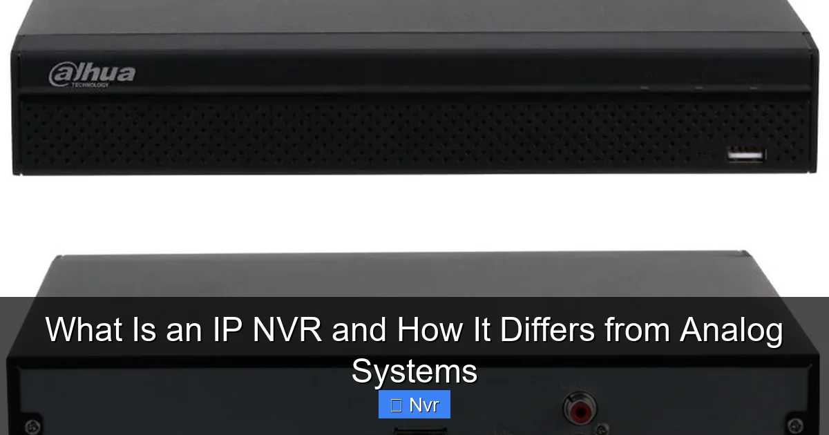 What Is an IP NVR and How It Differs from Analog Systems - content1 visual guide