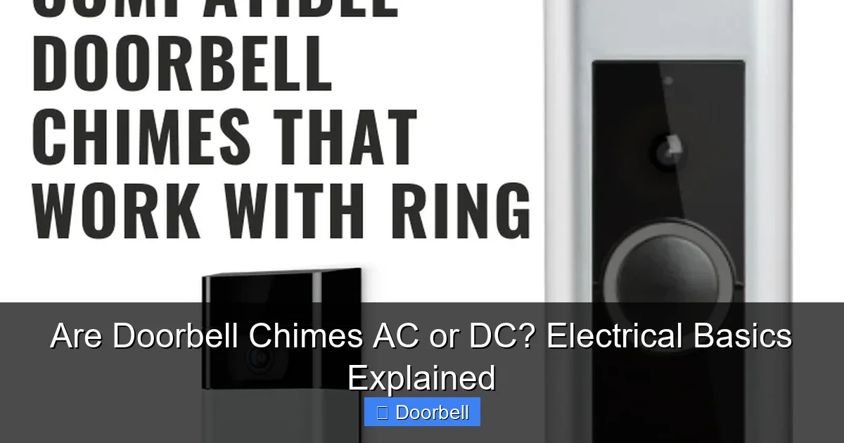 Are Doorbell Chimes AC or DC? Electrical Basics Explained - content1 visual guide