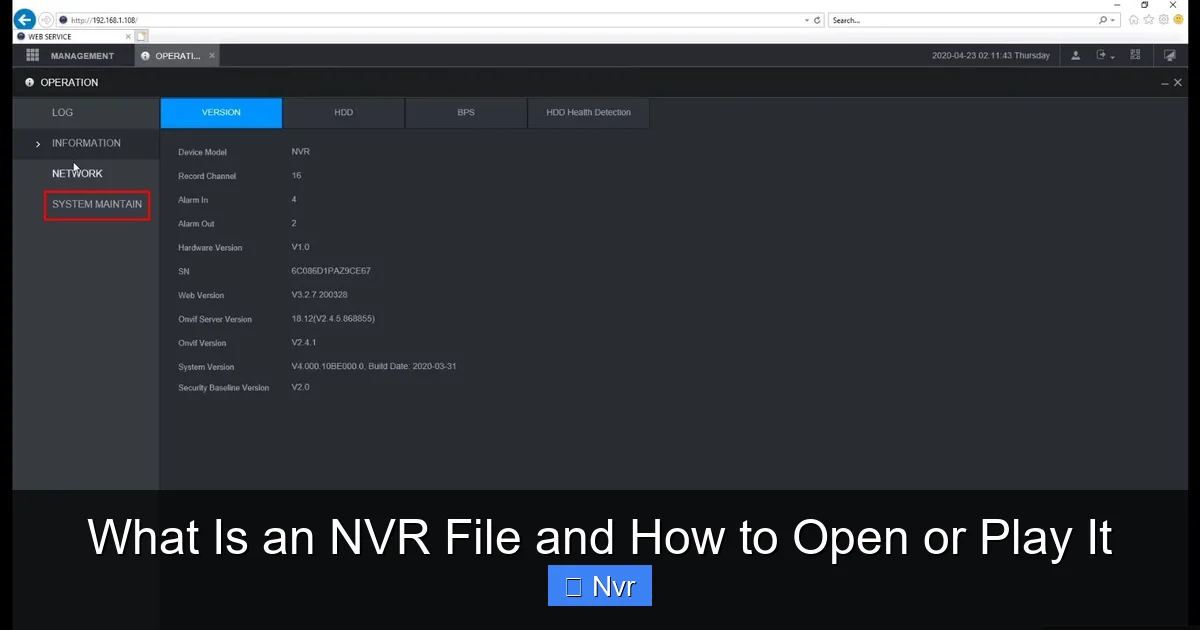What Is an NVR File and How to Open or Play It - content1 visual guide