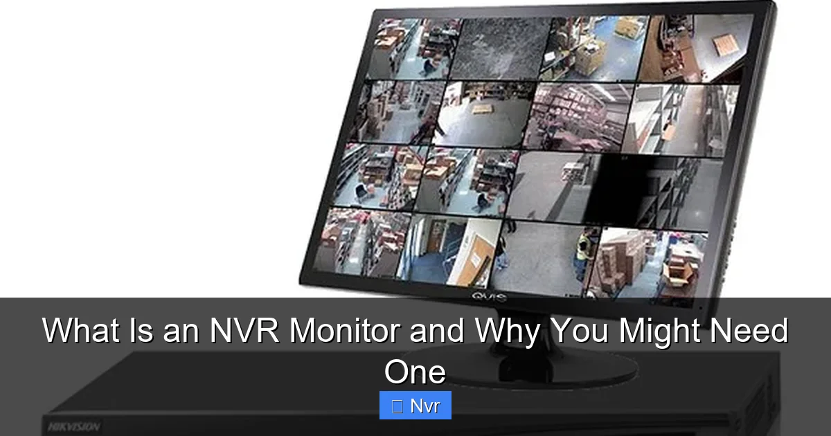 What Is an NVR Monitor and Why You Might Need One - content1 visual guide