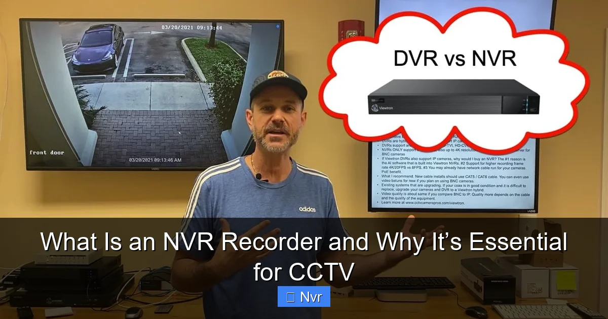 What Is an NVR Recorder and Why It’s Essential for CCTV - content2 visual guide