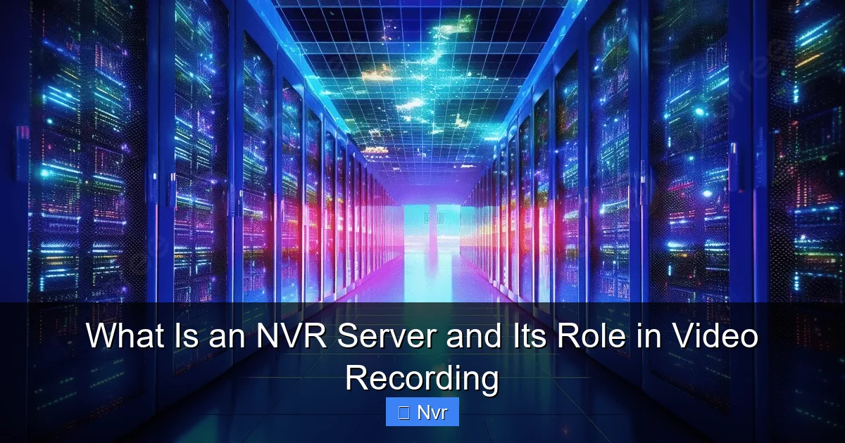 What Is an NVR Server and Its Role in Video Recording - content2 visual guide