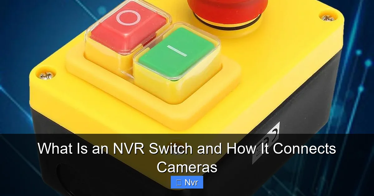 What Is an NVR Switch and How It Connects Cameras - content1 visual guide