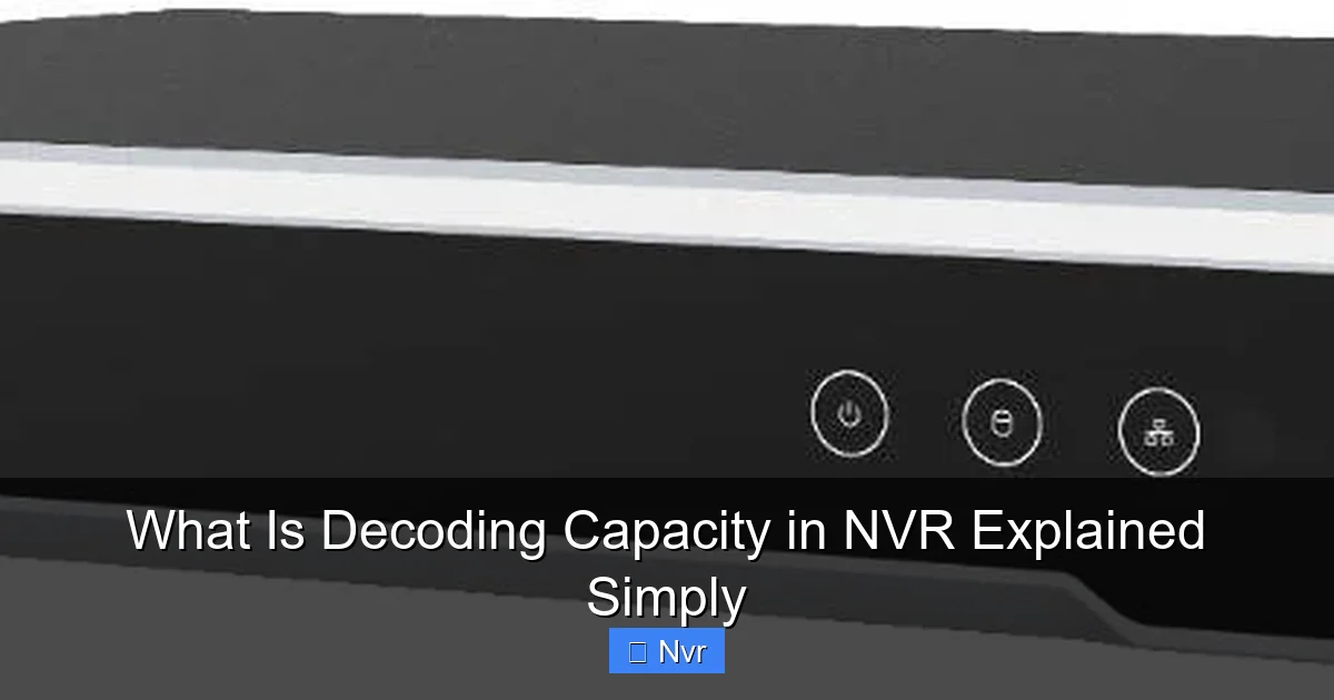 What Is Decoding Capacity in NVR Explained Simply - content1 visual guide